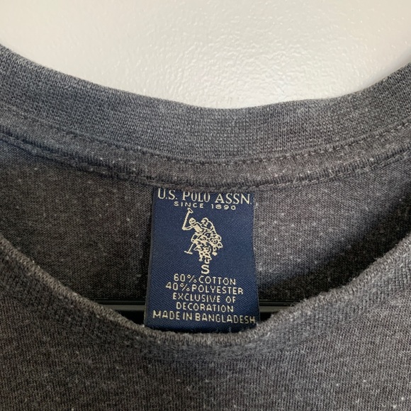 US Polo Assassin Grey T-Shirt - Picture 3 of 3